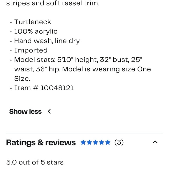 SACHI Multicolor Crochet Poncho - Picture 6 of 6